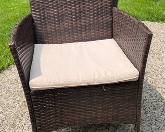 All-Weather Woven Wicker Small-Space Patio Furniture. Photo 3 of 4.