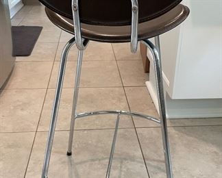 Set of 3 Leather Counter Stools. Photo 3 of 3.