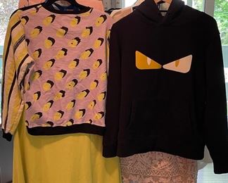 Fendi Monster Eyes Black Hoodie.