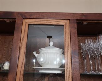 soup  tureen  and  stemware