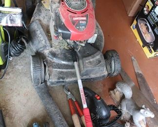 garage- craftsman  lawn  mower