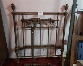 metal  bed headboard and  footboard