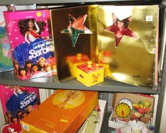 Collection of Barbie dolls in original boxes