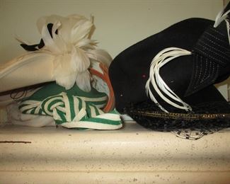 Sampling of wonderful vintage hat collection