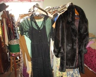 1 of 4 Racks of vintage clothing