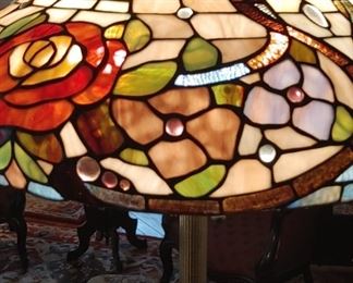 Stained glass Tiffany Style glass floor lamp