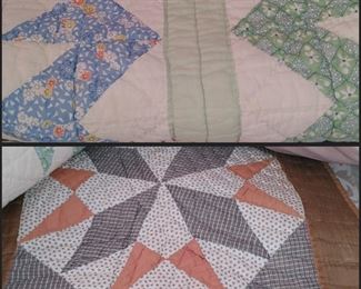 Several vintage quilts more pictures to post