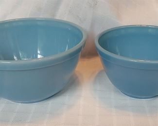 Pyrex Delphite Blue bowls