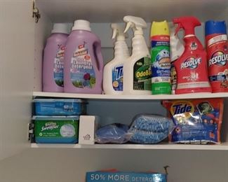 Laundry Detergent* household cleaning products* wet mop* swiffer etc.
