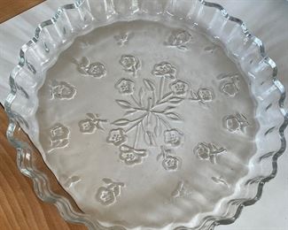 Vintage Anchor Hocking glass pie pan