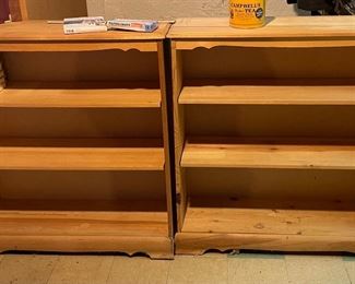 Nice wooden book shelves
