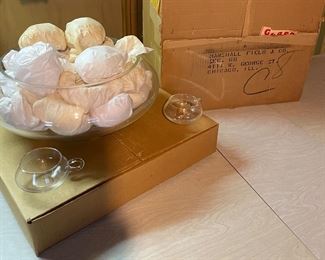 Vintage Marshall Fields Punch Bowl