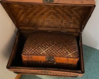 Multi Wooden Baskets inside 