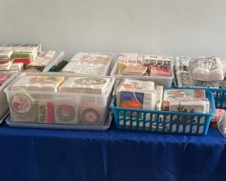 Lot's of vintage napkins for every occasion