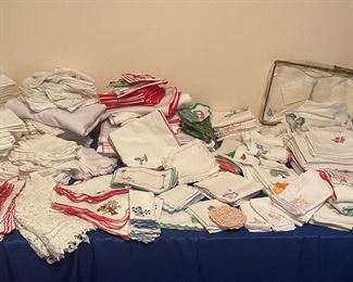 Beautiful Hand Embroidered Linens!