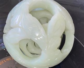 Authentic Jade Ball Within a Ball