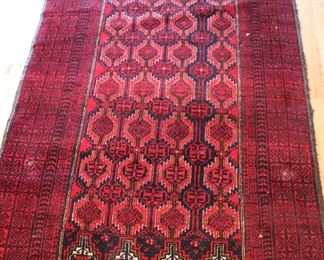 76”x42” Red: 1970's/80s likely Baluch/Salor Khani 