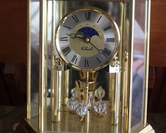 Concordia Table Clock in Brass