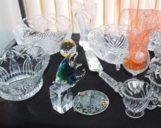 Glassware, Bowls, Art Glass Fish