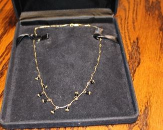 Gold and Black Necklace