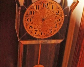 Slag Glass Clock