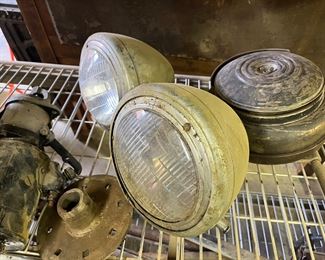 1926 Dodge Bros head lights and misc parts 