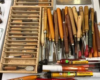 many great wood turning tools 