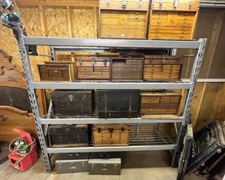 Antique machinist boxes