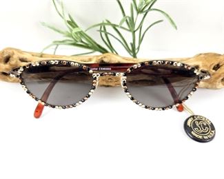 Swarovski Crystal Sunglasses by Jimmy Crystal Made in USA - Brand New w/ Tag - Model CSM0690