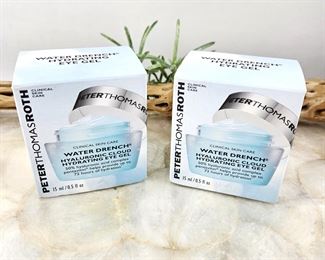 Set of Two Peter Thomas Roth Skin Care Cosmetics NEW "Water Drench Hyaluronic Cloud Hydrating Eye Gel"