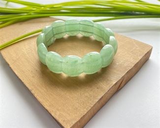 Green Aventurine Semi-Precious Natural Stone Stretch Bracelet