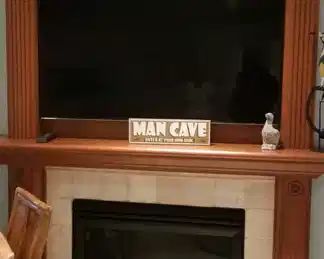 Fireplace mantel & surround