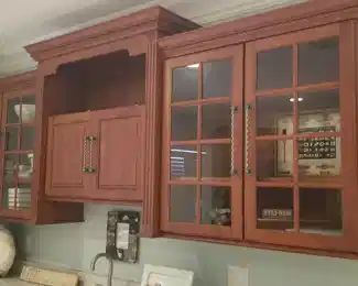 Wet bar - upper cabinets
