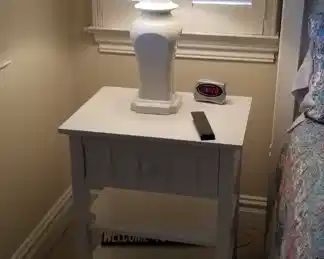 Nightstand & table lamp
