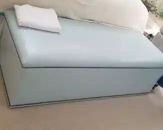 Beautiful blue bench