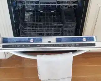 KitchenAid dishwasher with stainless steel interior