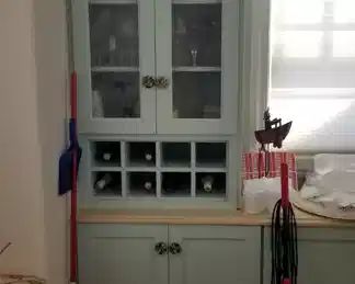 Beautiful built-in wine storage cabinet