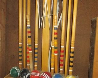 Vintage Croquet Set