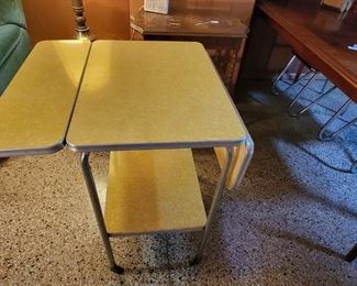 Mid-Century Mod drop side cart