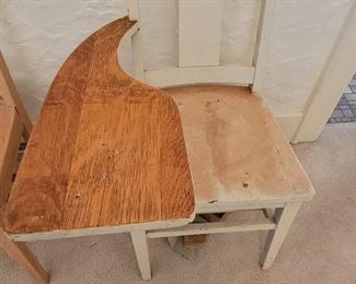 Wood right sided desk 1 of 2