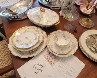 Large Limoges Set