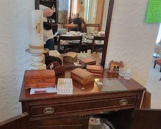 1930s dinning set side Cabinet & wall mirror