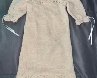HAND KNIT BABY GOWN