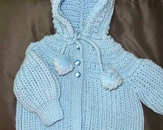 HAND KNIT BABY SWEATERS 