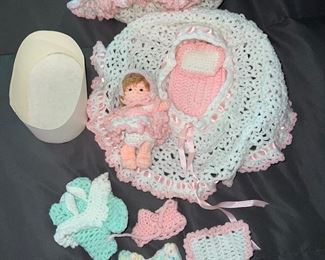 HAND KNIT BABY GIFT DOLL