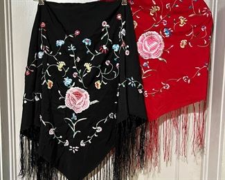 EMBROIDERED SHAWLS