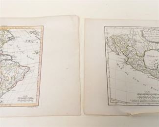 1027	2 ANTIQUE ENGRAVED MAPS, APPROXIMATELY 11 1/2 IN X 16 1/2 IN
