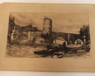 1033	ANTIQUE ENGRAVING JA POULTER 1886 *SAINT IVES HUNTS*
