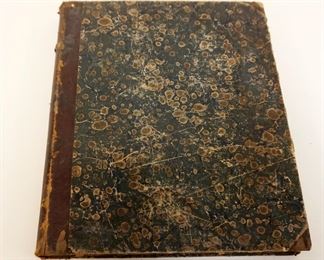 1036	ANTIQUE LEATHER BOUND BOOK GERMAN 1873 ARCHITECTUAL & ORNAMENTS, ENGRAVED ILLUSTRATIONS TROUGHOUT
