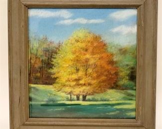 1043	EDWIN D MOTT LANDSCAPE PASTEL, APPROXIMATELY 18 1/2 IN X 20 1/2 IN OVERALL
